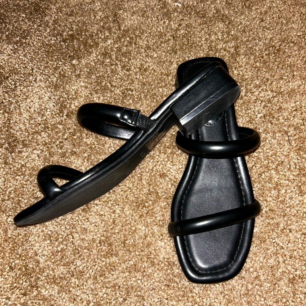 Black Slide Sandals